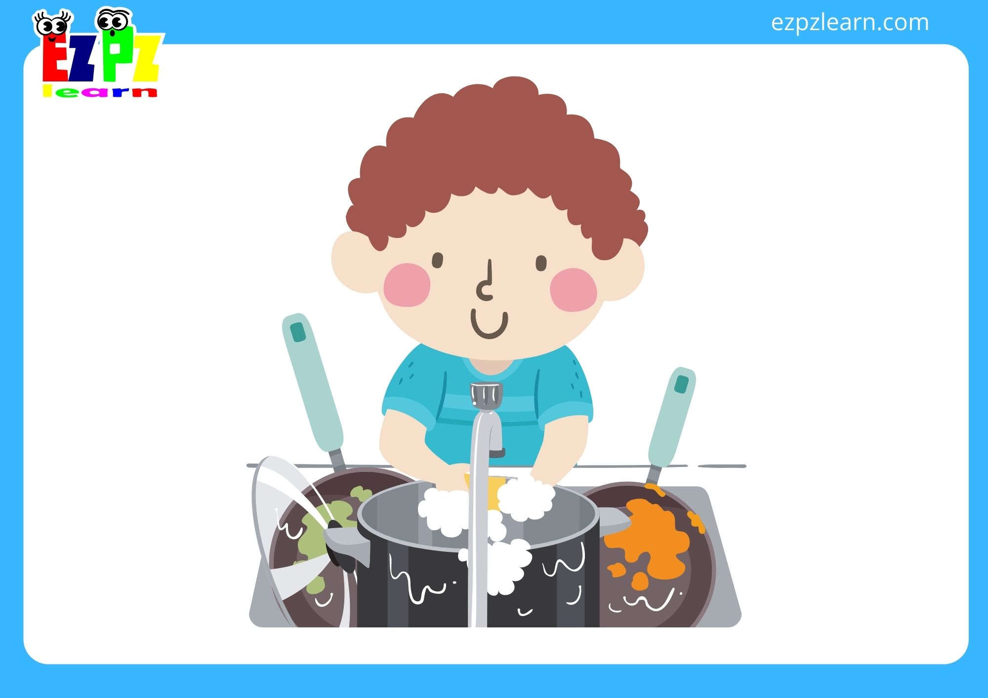 wash the dishes